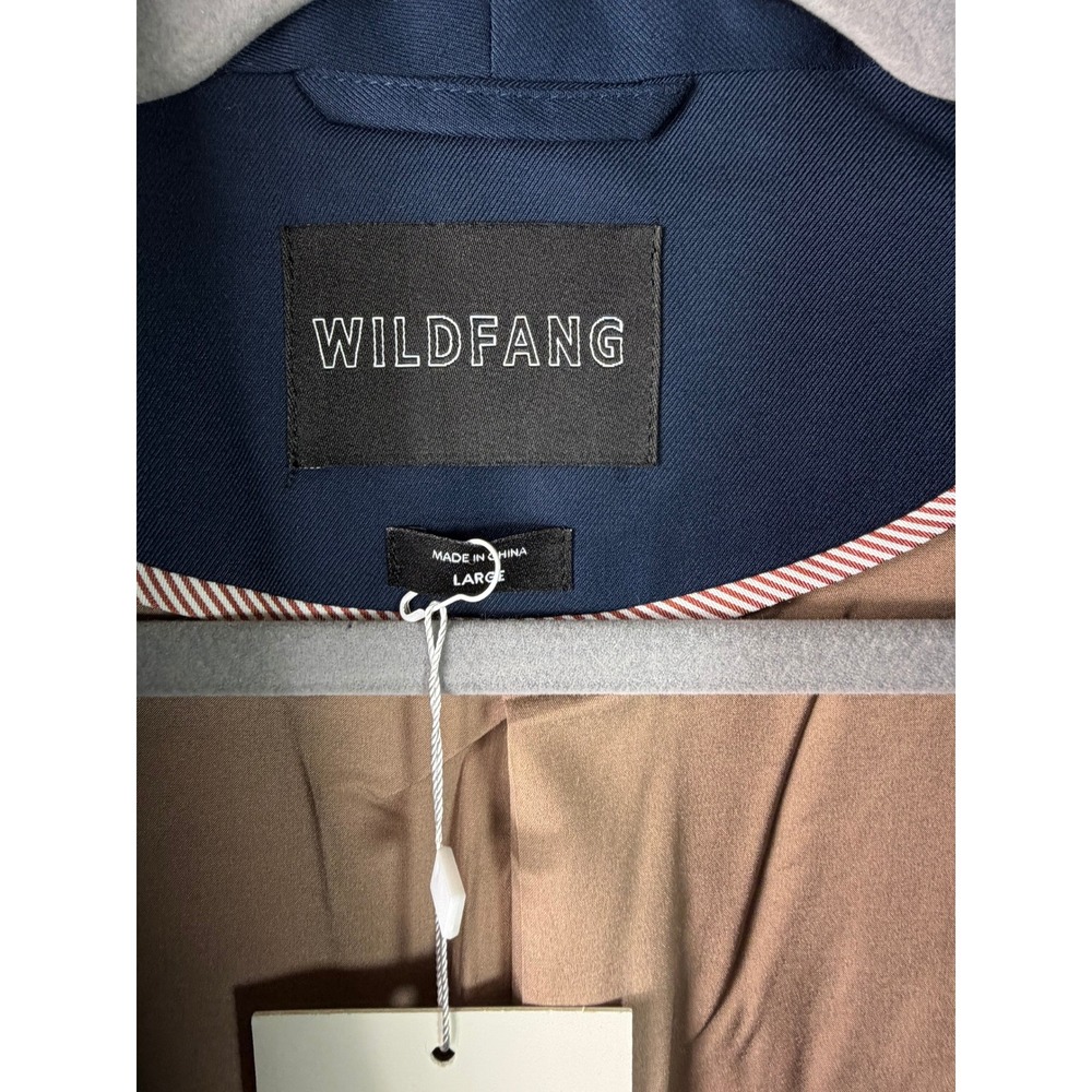 Wildfang Empower Colorblock Tux Blazer Womens Large Navy Neon Green Mesh New - Picture 4 of 13